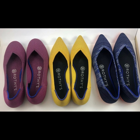 Rothy’s Shoes Lot of 3 Round and Flat toe Size 6 - Picture 3 of 7